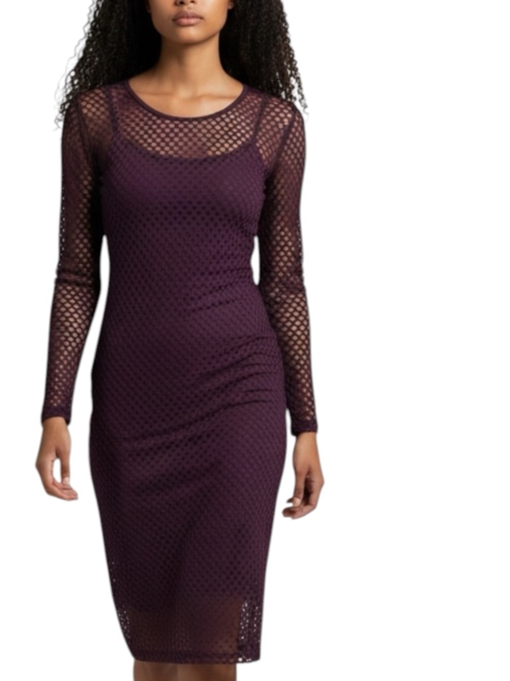 J for Justify Dress. Sz L. Burgundy.